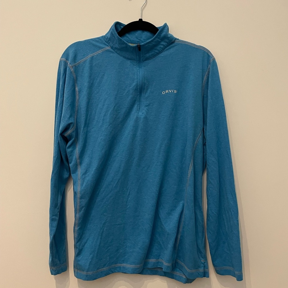 ORVIS 3/4 Zip Performance Shirt SIZE L